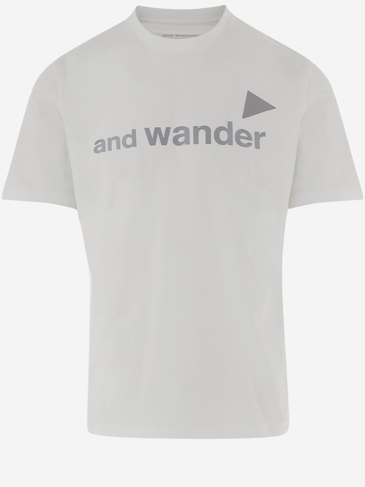T-SHIRT IN COTONE CON LOGO 5746984098 030 AND WANDER 