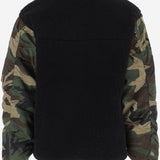 GIACCA IN MISTO COTONE CON INSERTI CAMOUFLAGE ANTOINE BLACK APRES SURF 