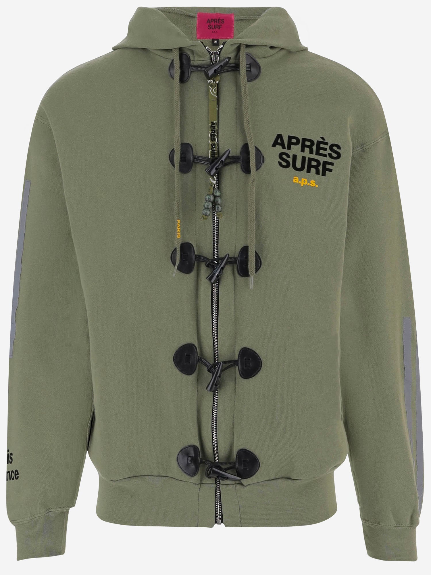 FELPA KILLIAN IN MISTO COTONE CON CHIUSURA A TOGGLE KILLIAN MILITARY APRES SURF 