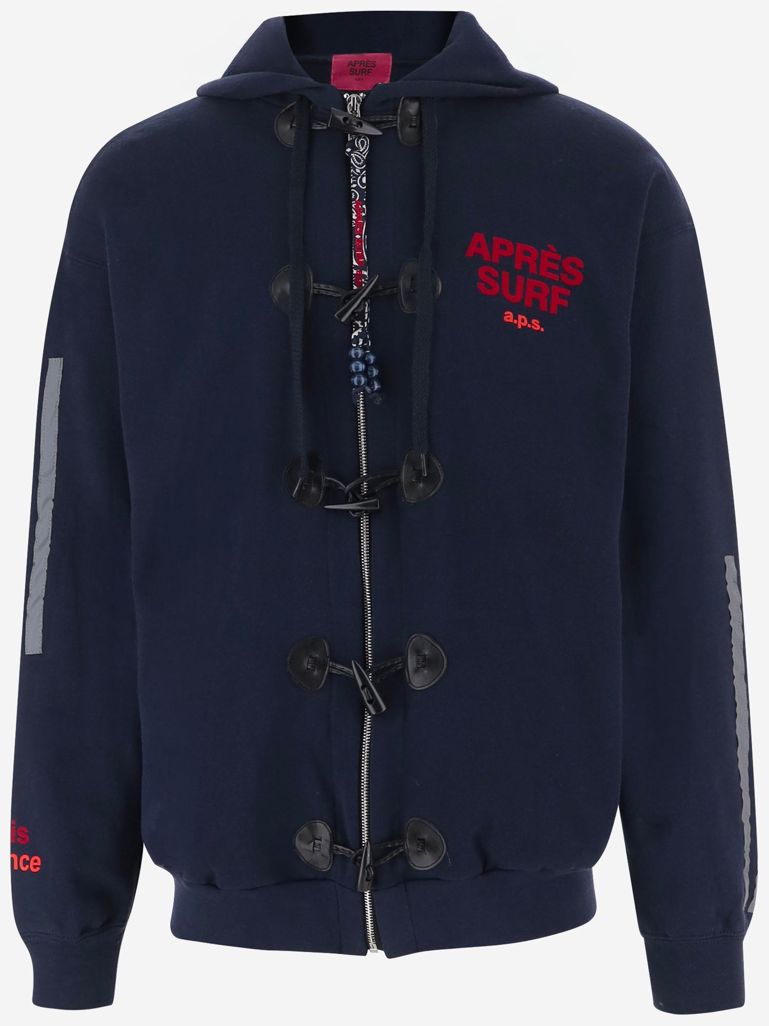 FELPA KILLIAN IN MISTO COTONE CON CHIUSURA A TOGGLE KILLIAN NAVY APRES SURF 