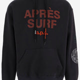FELPA IN COTONE CON LOGO LUCAS BLACK APRES SURF 