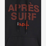FELPA IN COTONE CON LOGO LUCAS BLACK APRES SURF 