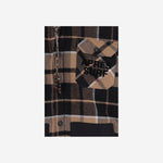 GIACCA IN COTONE CON MOTIVO CHECK MYWAVECAR CAMEL APRES SURF 