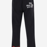 PANTALONI IN COTONE CON LOGO RENE BLACK APRES SURF 