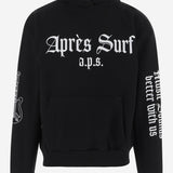 FELPA IN COTONE CON LOGO SYLVESTRE BLACK APRES SURF 