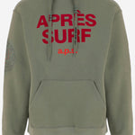 FELPA IN COTONE CON LOGO VITALIC OLIVE APRES SURF 