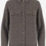 CARDIGAN IN CASHMERE CON TASCHE A PATTINA KNCD23241B 368 ARCH4 