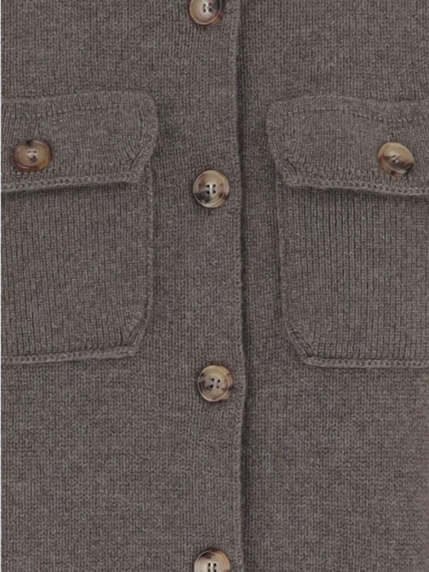 CARDIGAN IN CASHMERE CON TASCHE A PATTINA KNCD23241B 368 ARCH4 