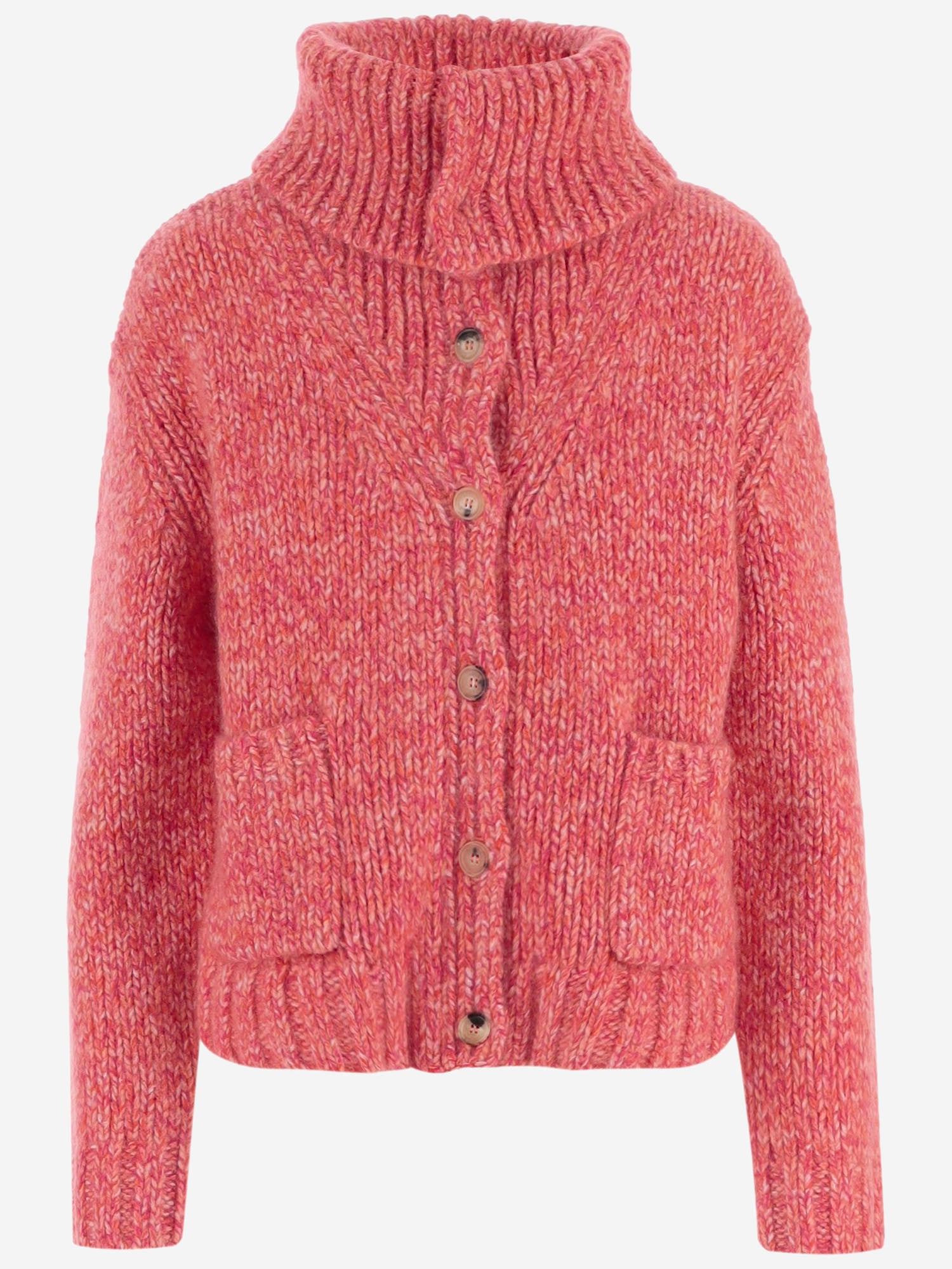 CARDIGAN IN CASHMERE CON COLLO A COSTE KNCD26219 366 ARCH4 