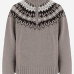 MAGLIONE IN CASHMERE CON MOTIVO JACQUARD KNJP25373 418 ARCH4 