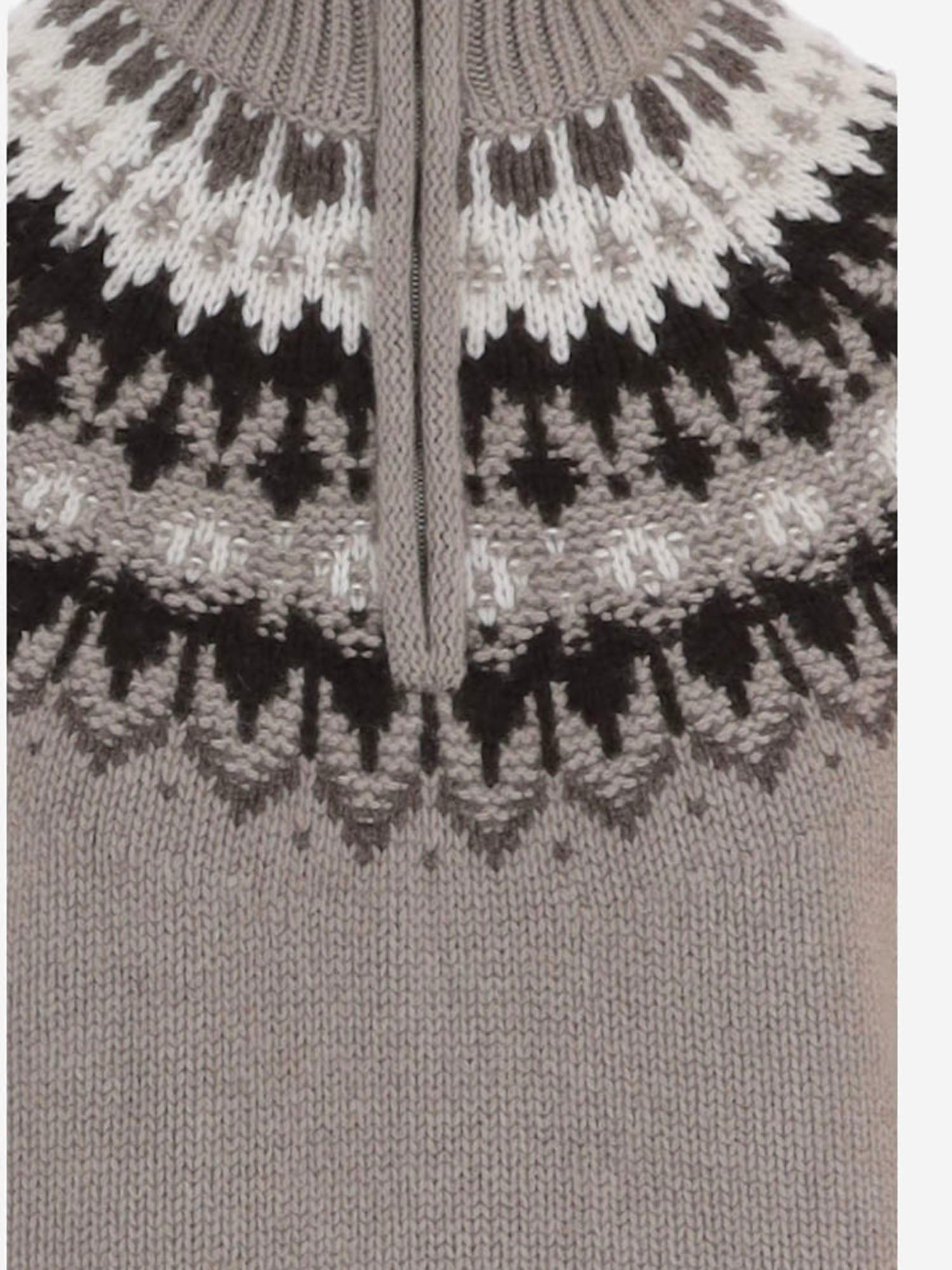 MAGLIONE IN CASHMERE CON MOTIVO JACQUARD KNJP25373 418 ARCH4 