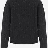 MAGLIONE IN MISTO CASHMERE CON TRECCIA E SEQUIN KNJP950A 179 ARCH4 