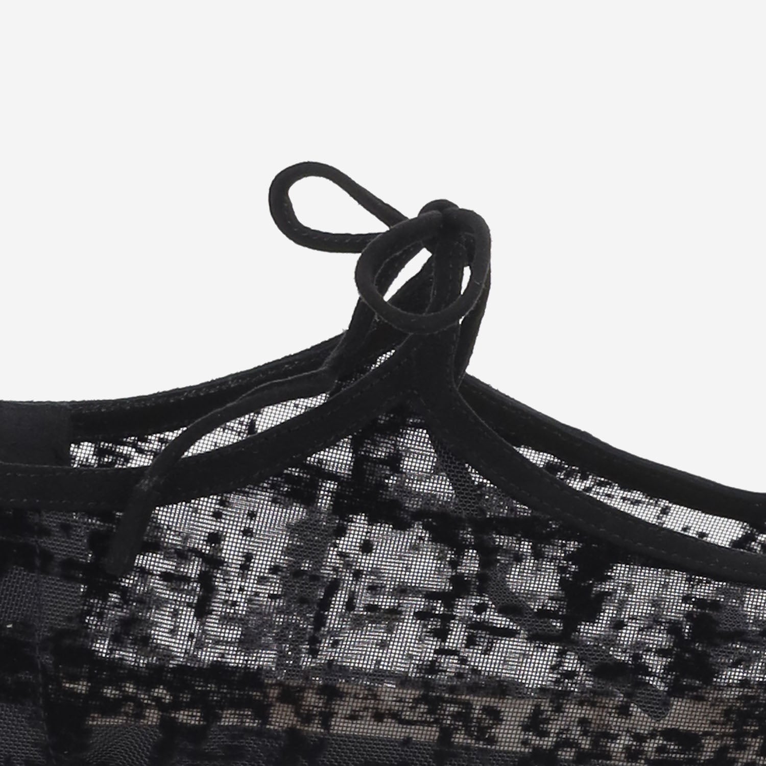 BALLERINE IN RETE E PELLE AW26MARFLBLAFL BLACK ARTEANA 