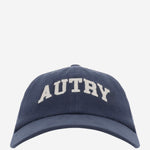 CAPPELLO DA BASEBALL IN VELLUTO DI COTONE A COSTE CON LOGO ACPU128B BASEBALLBLU AUTRY 