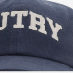 CAPPELLO DA BASEBALL IN VELLUTO DI COTONE A COSTE CON LOGO ACPU128B BASEBALLBLU AUTRY 