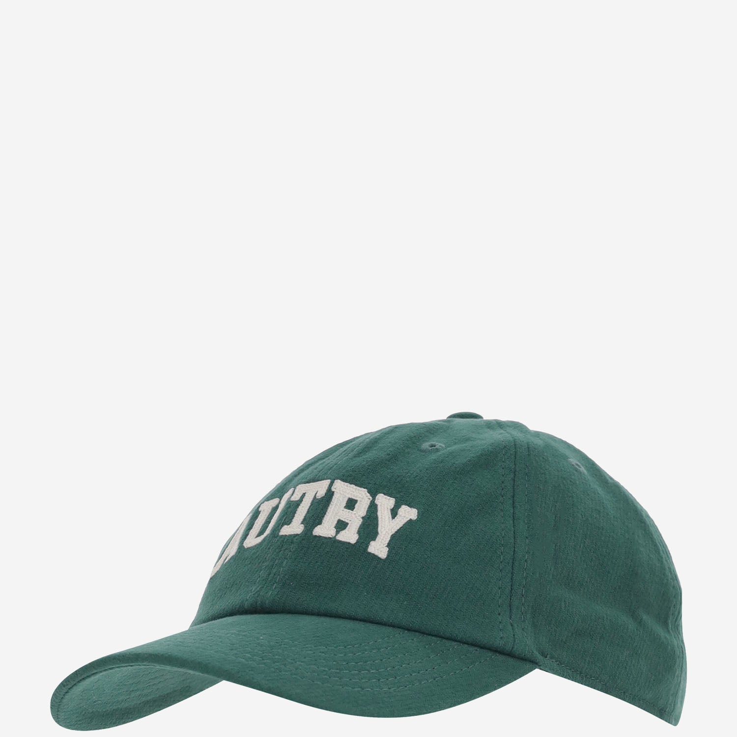 CAPPELLO DA BASEBALL IN VELLUTO DI COTONE A COSTE CON LOGO ACPU128R GREEN AUTRY 