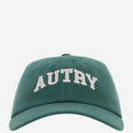 CAPPELLO DA BASEBALL IN VELLUTO DI COTONE A COSTE CON LOGO ACPU128R GREEN AUTRY 
