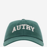 CAPPELLO DA BASEBALL IN VELLUTO DI COTONE A COSTE CON LOGO ACPU128R GREEN AUTRY 