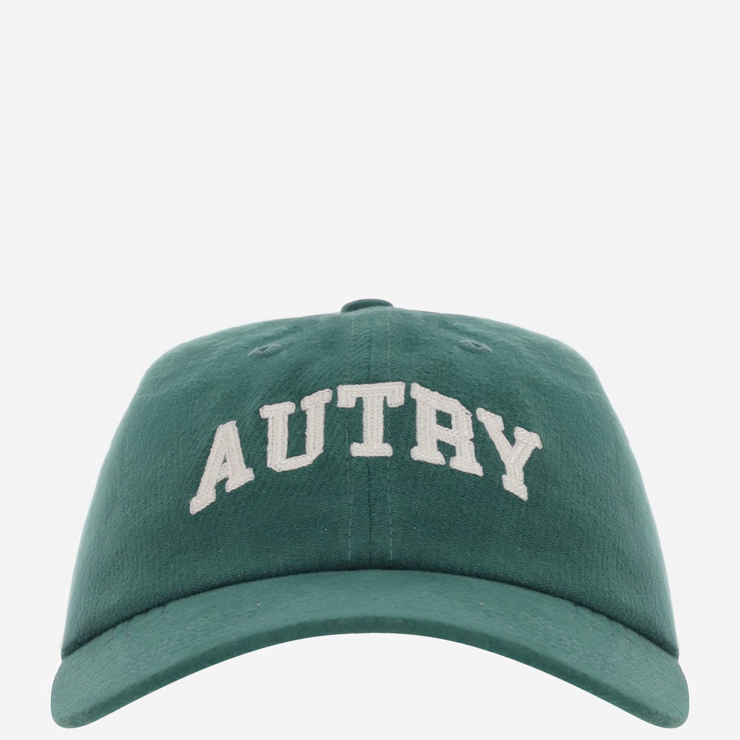 CAPPELLO DA BASEBALL IN VELLUTO DI COTONE A COSTE CON LOGO ACPU128R GREEN AUTRY 