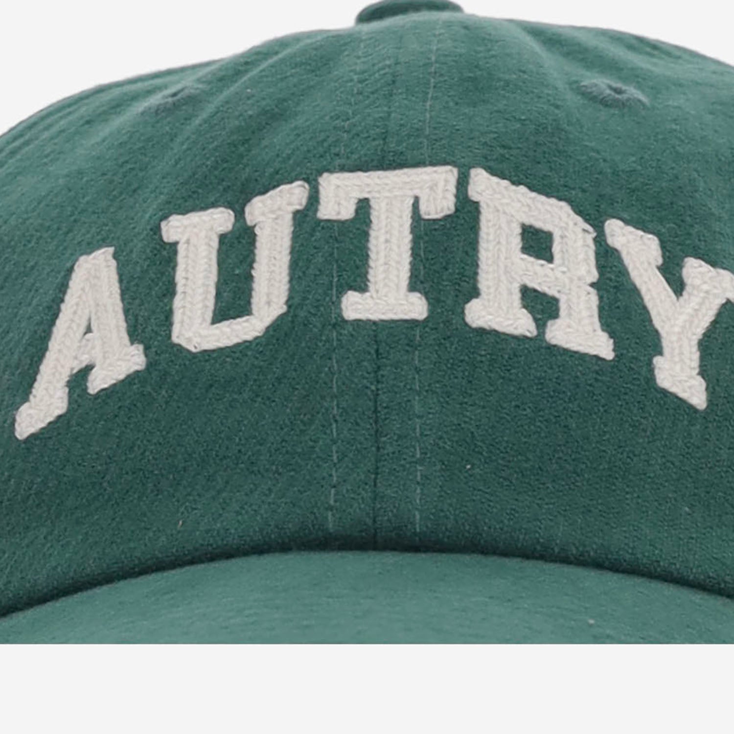 CAPPELLO DA BASEBALL IN VELLUTO DI COTONE A COSTE CON LOGO ACPU128R GREEN AUTRY 