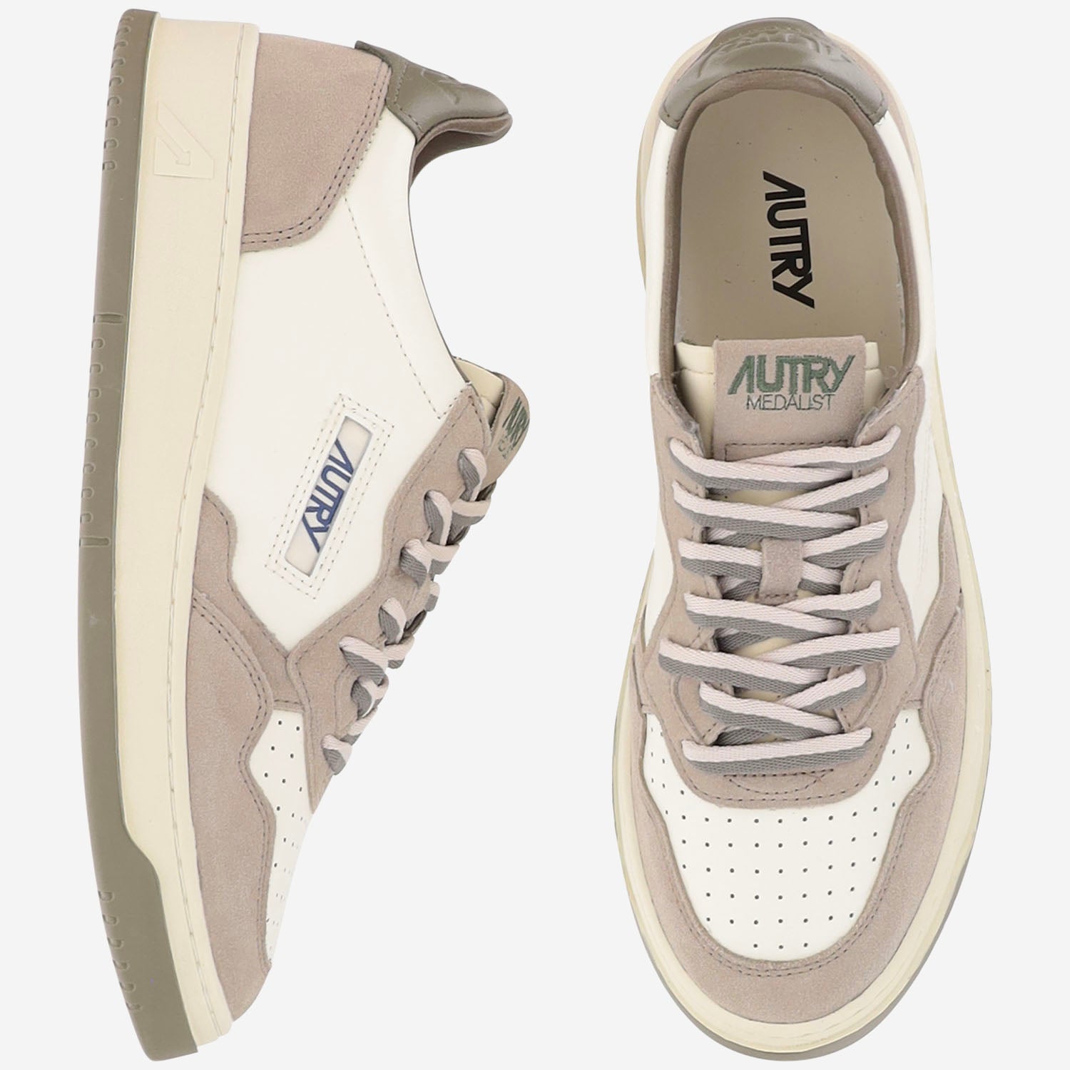 SNEAKERS MEDALIST LOW IN PELLE AULMBW07 LEASUEBICWHTLICORICE AUTRY 