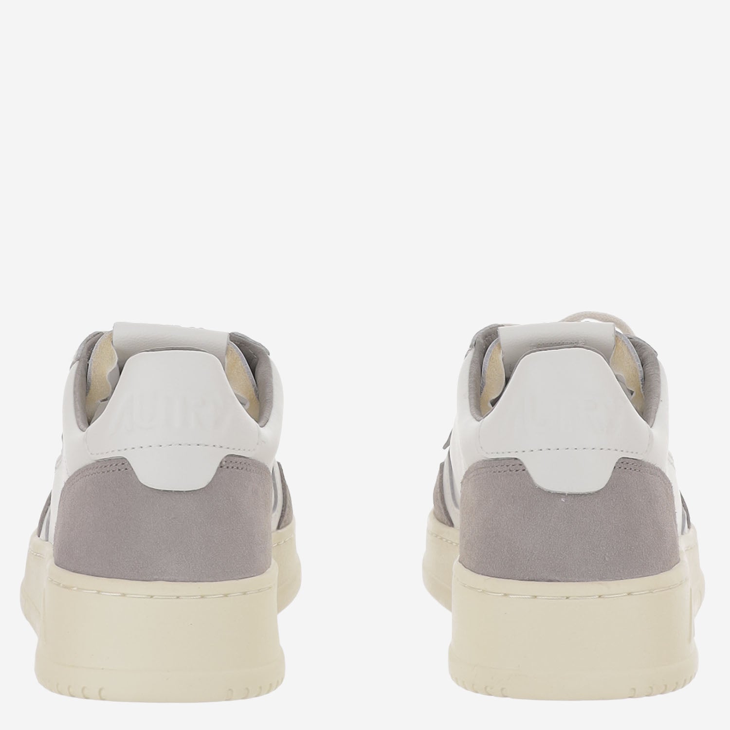 SNEAKERS MEDALIST LOW IN PELLE AULMFT15 SOFLEASUEWHTCEMENTO AUTRY 