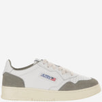 SNEAKERS MEDALIST LOW IN PELLE AULMFT21 SOFLEASUEWHTSMOKEDGRN AUTRY 