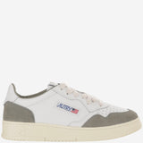SNEAKERS MEDALIST LOW IN PELLE AULMFT21 SOFLEASUEWHTSMOKEDGRN AUTRY 