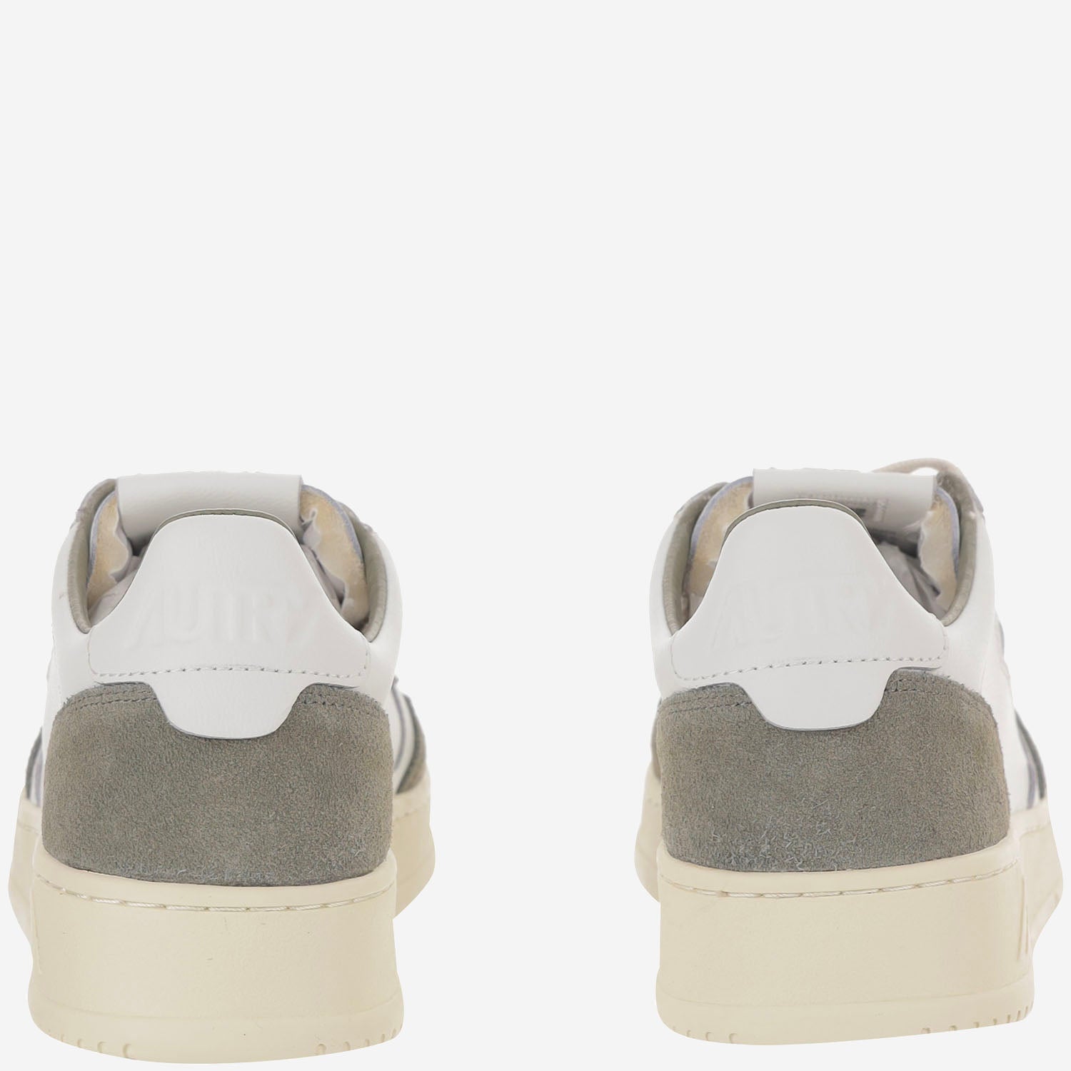 SNEAKERS MEDALIST LOW IN PELLE AULMFT21 SOFLEASUEWHTSMOKEDGRN AUTRY 