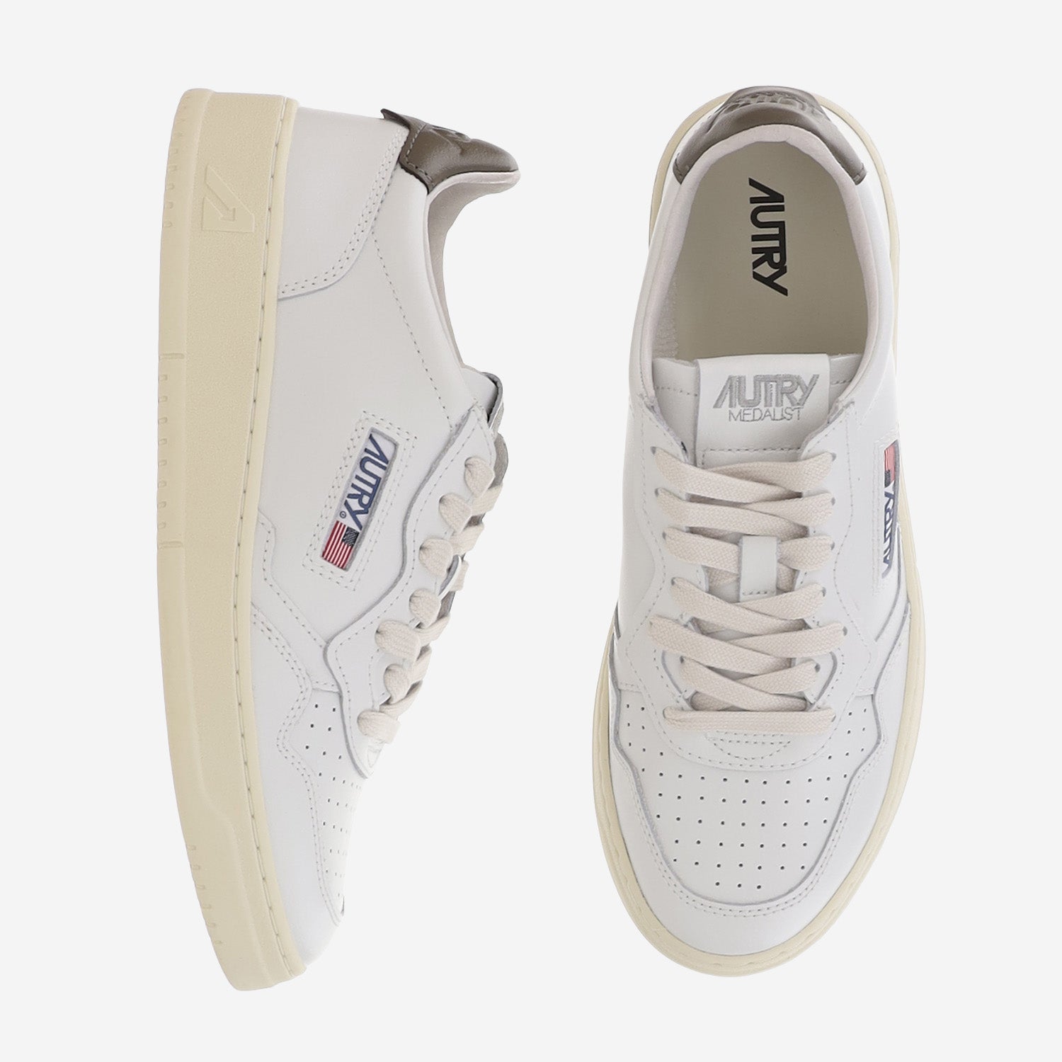SNEAKERS MEDALIST LOW AULMLL28 LEATLEATWHTCHOCO AUTRY 
