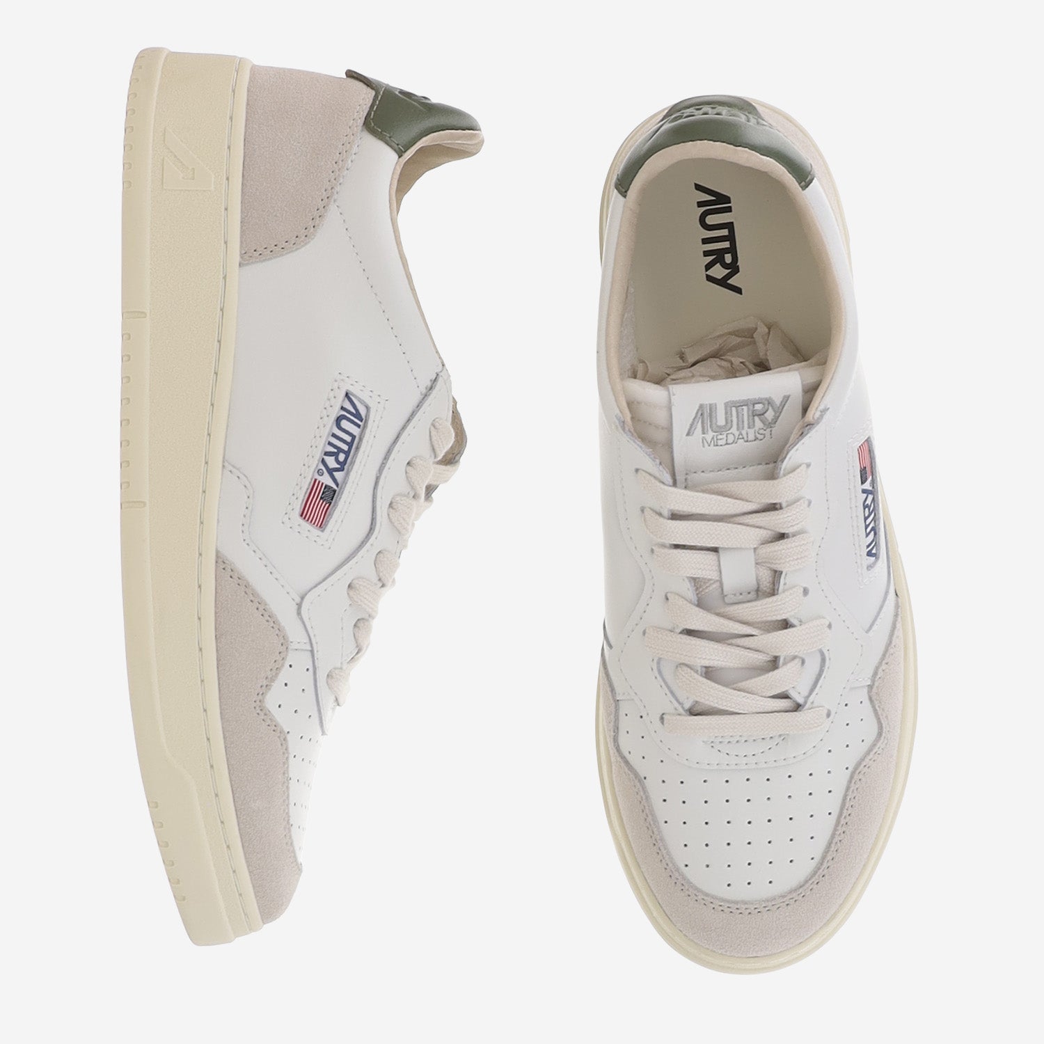 SNEAKERS MEDALIST LOW AULMLS17 LEATSUEDEWHTBRONZEGRN AUTRY 