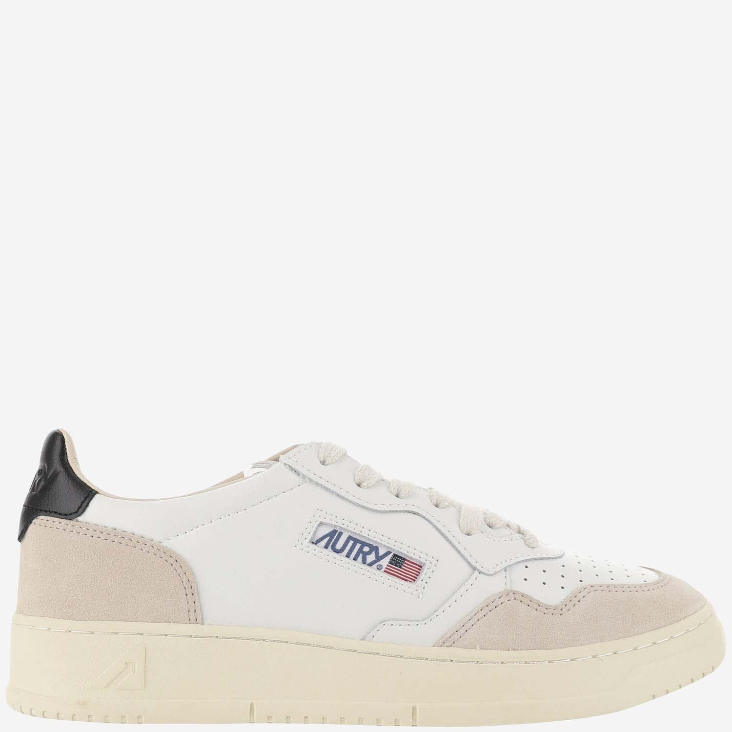 SNEAKERS LOW MEDALIST AULMLS21 LEATSUEDEWHTBLK AUTRY 