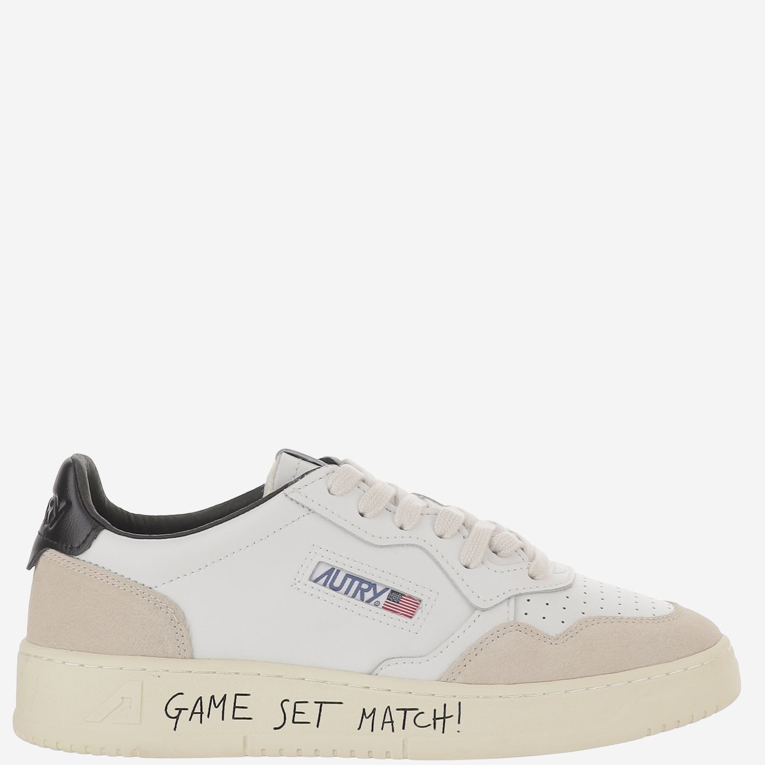 SNEAKERS MEDALIST LOW IN PELLE AULMMA04 MATCHSUEDEWHTBLACK AUTRY 