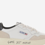 SNEAKERS MEDALIST LOW IN PELLE AULMMA04 MATCHSUEDEWHTBLACK AUTRY 