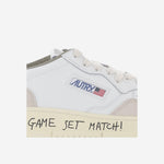 SNEAKERS MEDALIST LOW IN PELLE AULMMA11 MATCHSUEDEWHTCOVGRN AUTRY 