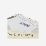 SNEAKERS MEDALIST LOW IN PELLE AULMMA11 MATCHSUEDEWHTCOVGRN AUTRY 
