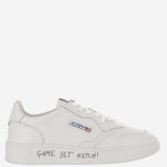 SNEAKERS MEDALIST LOW IN PELLE AULMML08 MATCHLEATTOTALWHT AUTRY 