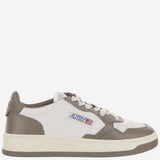 SNEAKERS MEDALIST LOW COLOR-BLOCK AULMWB68 LEATWHTCHOCO AUTRY 