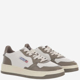 SNEAKERS MEDALIST LOW COLOR-BLOCK AULMWB68 LEATWHTCHOCO AUTRY 