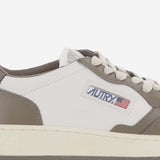 SNEAKERS MEDALIST LOW COLOR-BLOCK AULMWB68 LEATWHTCHOCO AUTRY 
