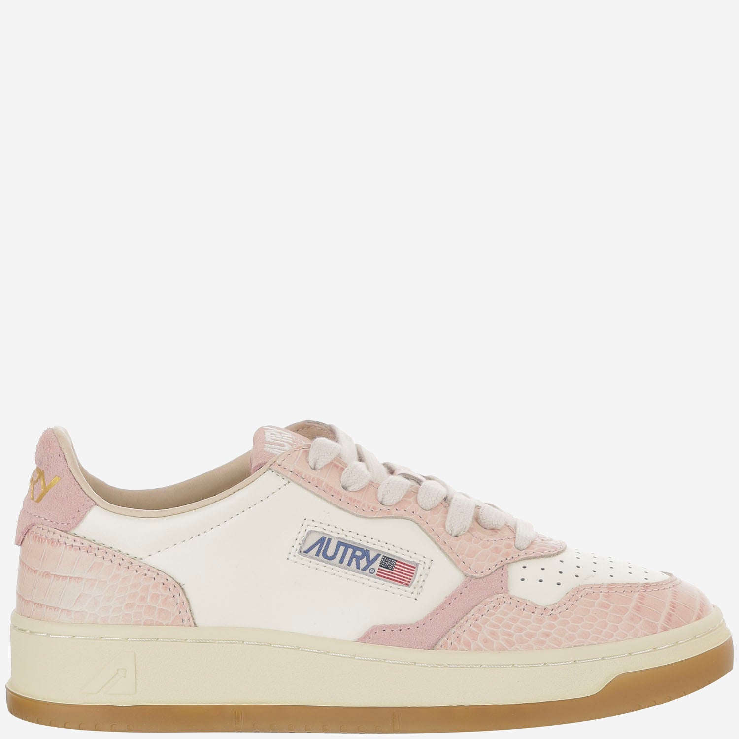 SNEAKERS MEDALIST LOW IN PELLE AULWCZ03 LEATCOPRINTMRSHPINK AUTRY 