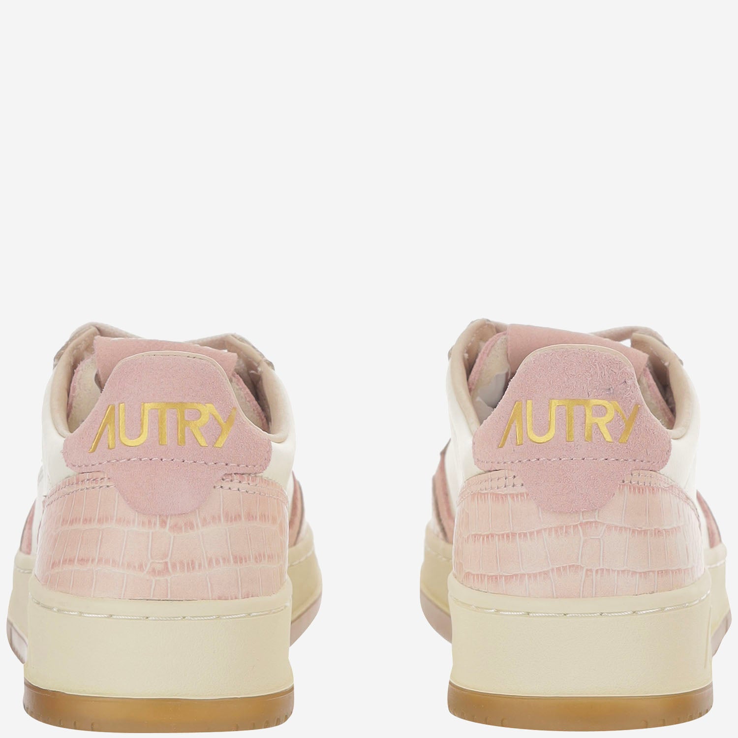 SNEAKERS MEDALIST LOW IN PELLE AULWCZ03 LEATCOPRINTMRSHPINK AUTRY 
