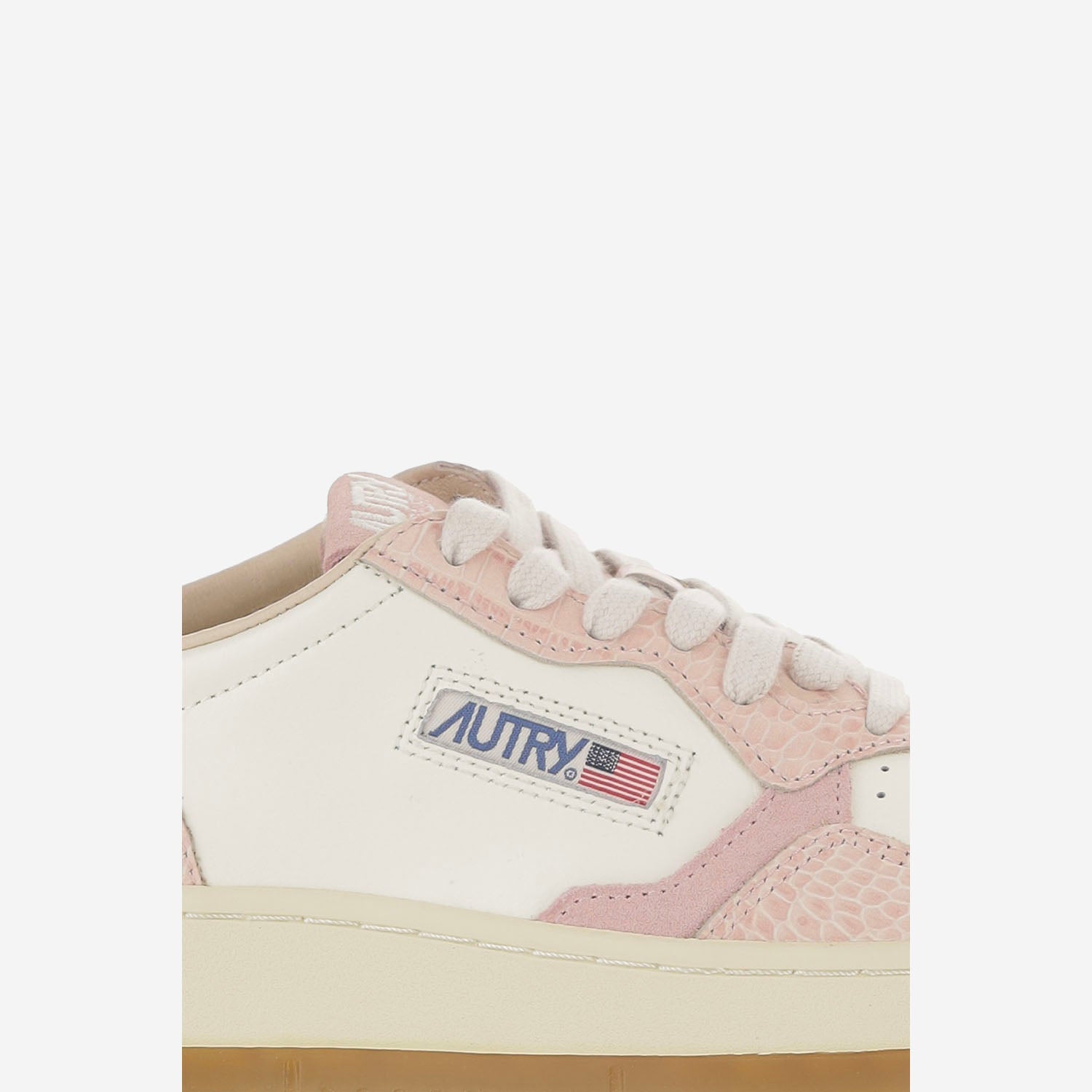 SNEAKERS MEDALIST LOW IN PELLE AULWCZ03 LEATCOPRINTMRSHPINK AUTRY 