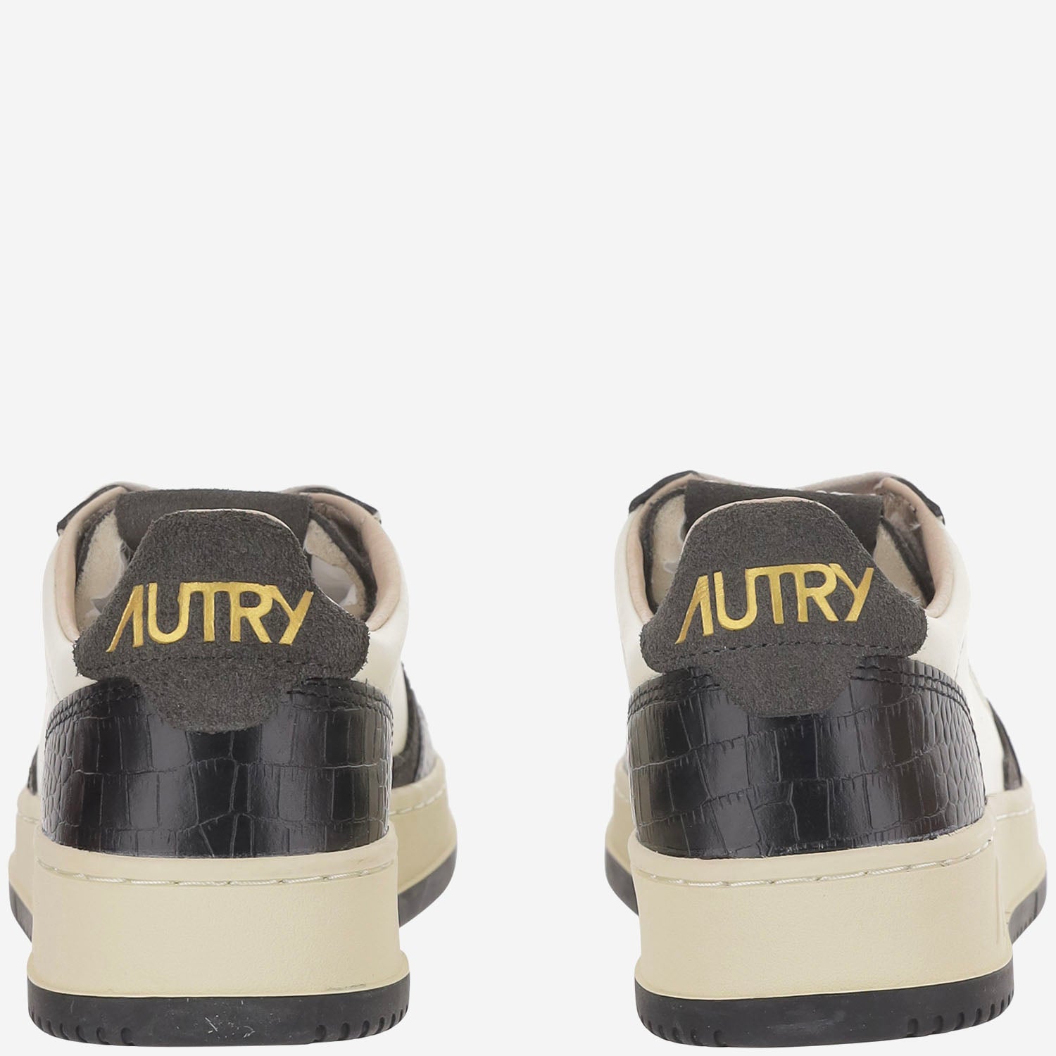 SNEAKERS MEDALIST LOW IN PELLE AULWCZ05 LEATCOPRINTMRSHBLACK AUTRY 