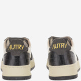 SNEAKERS MEDALIST LOW IN PELLE AULWCZ05 LEATCOPRINTMRSHBLACK AUTRY 