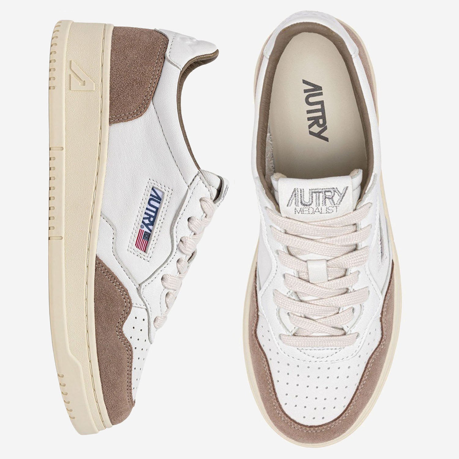 SNEAKERS MEDALIST LOW IN PELLE AULWFT02 SOFLEASUEWHTANTIL AUTRY 
