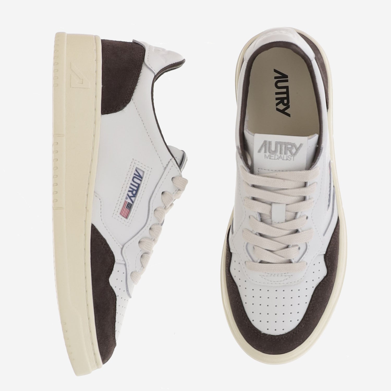 SNEAKERS MEDALIST LOW IN PELLE AULWFT19 SOFLEASUE WHTMOGANO AUTRY 