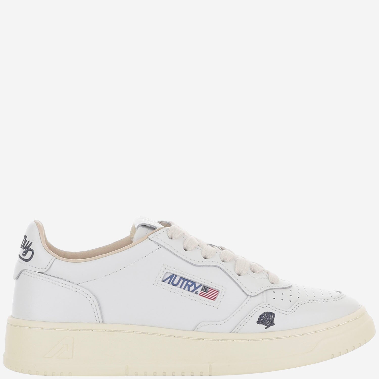 SNEAKERS MEDALIST LOW IN PELLE AULWHP01 LEASHELLWHTSPACE AUTRY 