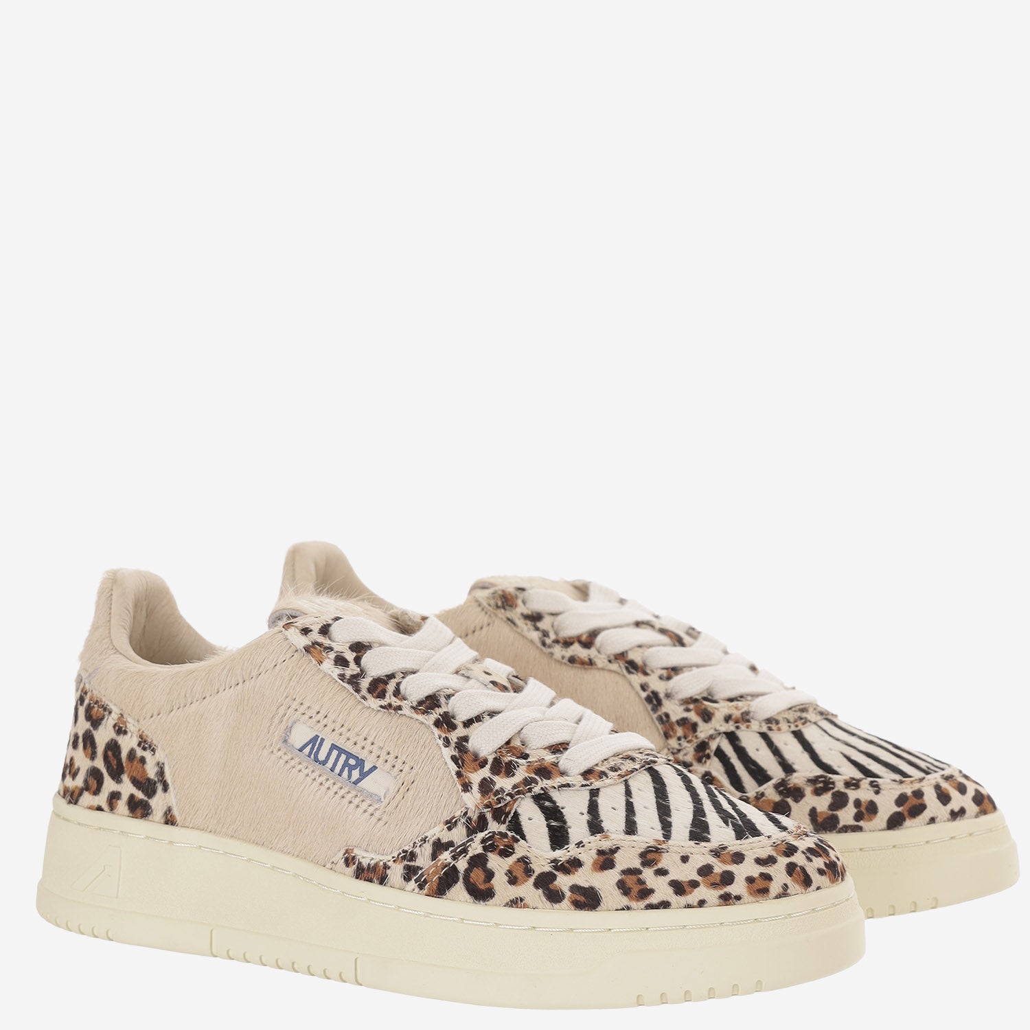 Sneakers medalist low in cavallino AULWJA02 PONYSAFARI LEOZEBRAIVORY AUTRY 