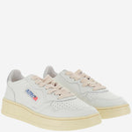SNEAKERS LOW MEDALIST AULWLL05 LEATLEATWHTSILVER AUTRY 